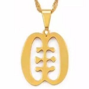 ESE NE TEKREMA The Teeth and The Tongue Adinkra Symbol Fashion Jewelry